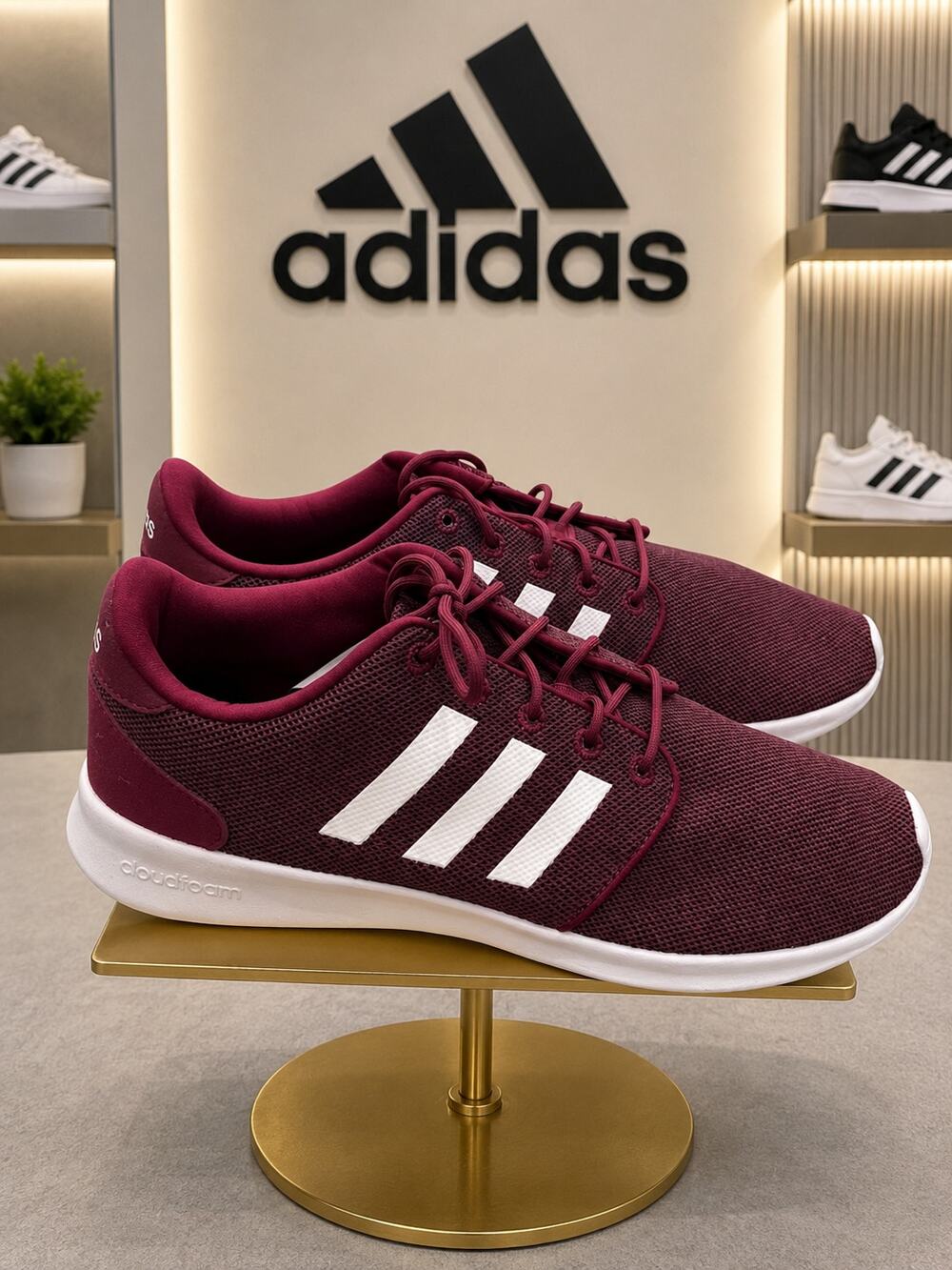 adidas F35569 Cloudfoam Lite Racer NWOB Burgundy Sneakers Women’s US 11
